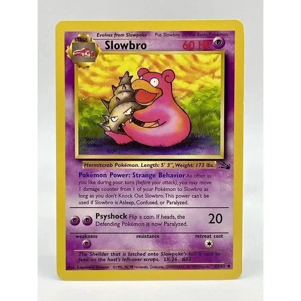 Pokemon Single Card FOSSIL (Unlimited) - 43/62 : Slowbro